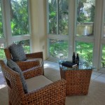 Vacant staging of sunroom