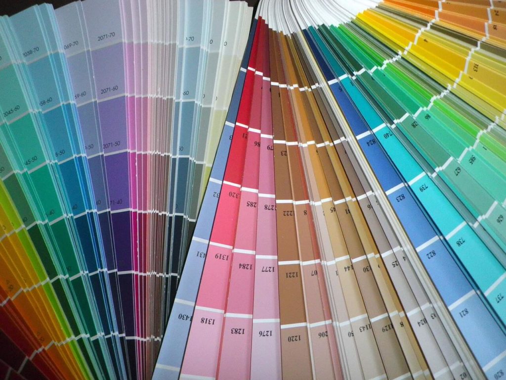 hire interior designer paint chips